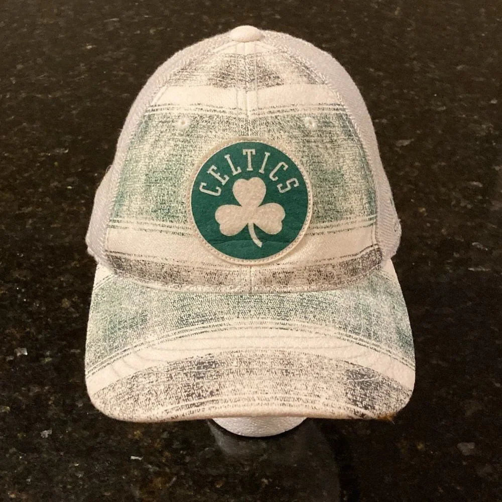 Boston Celtics Adidas Fitted Sports Cap Wool Blend Size S/M